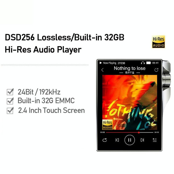 32Gb Hifi Dsd256 Music Player Gray Ipods & Mp3 Players