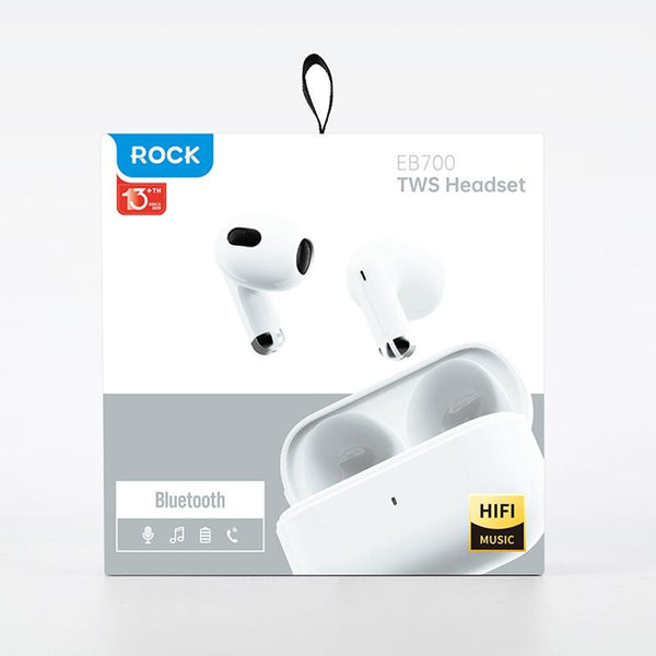 Eb700 Tws Bluetooth 5.3 Hifi Music Earphones White Earbuds