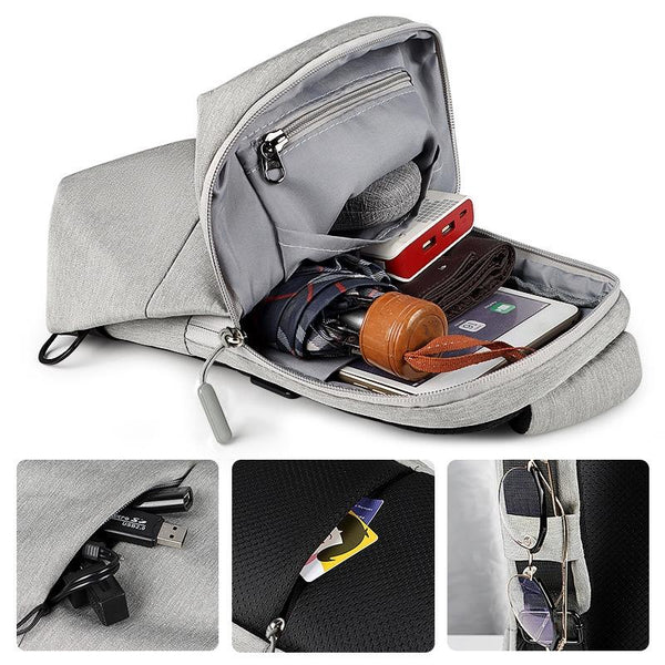 Sports Chest Bag Lightweight & Versatile Deep Grey Bags