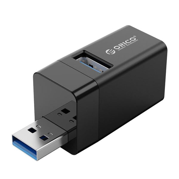 3 In Usb Mini Hub Adapter For Multiple Devices Black Usb Cables Hubs & Adapters