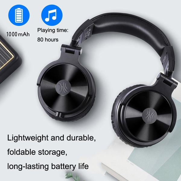 Wireless Over Ear Bluetooth Headset Black Headsets