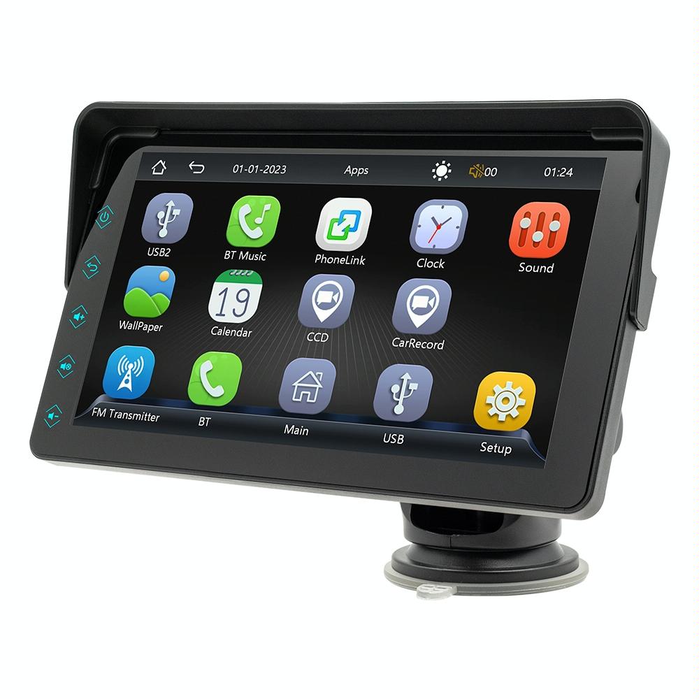 7 Inch Car Mp5 Player With Carplay / Android Auto Black Other Car Audio