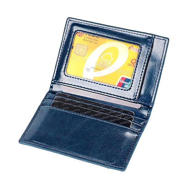 Ultra Thin Pu Leather Card Holder Mini Coffee Business Card Holders