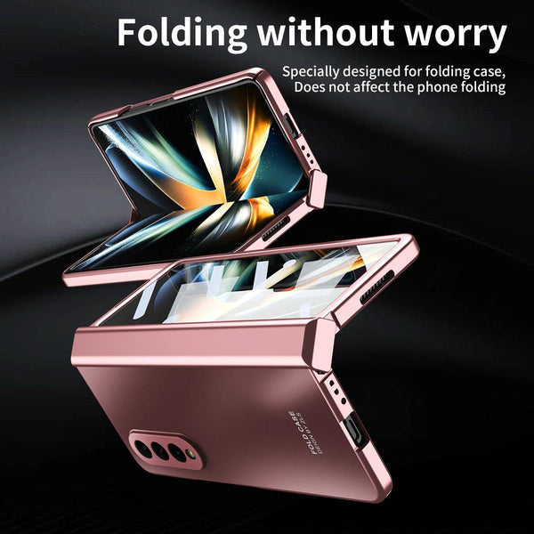 For Samsung Galaxy Z Fold4 5G Foldable Electroplated Case Green Cases Covers & Skins