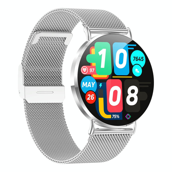 1.32 Inch Colour Screen Smart Watch With Bluetooth Call & Health Monitoring Gold Smart Watches