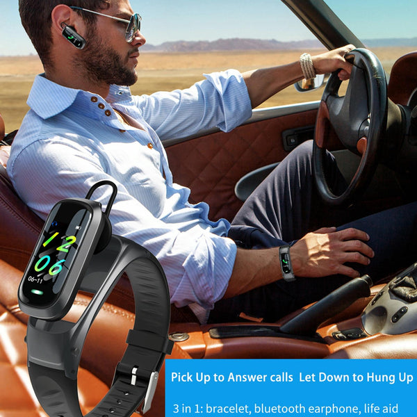 Smart Bracelet With Ai Voice Sleep Heart Rate Monitoring Call Rejection Black Smart Watches