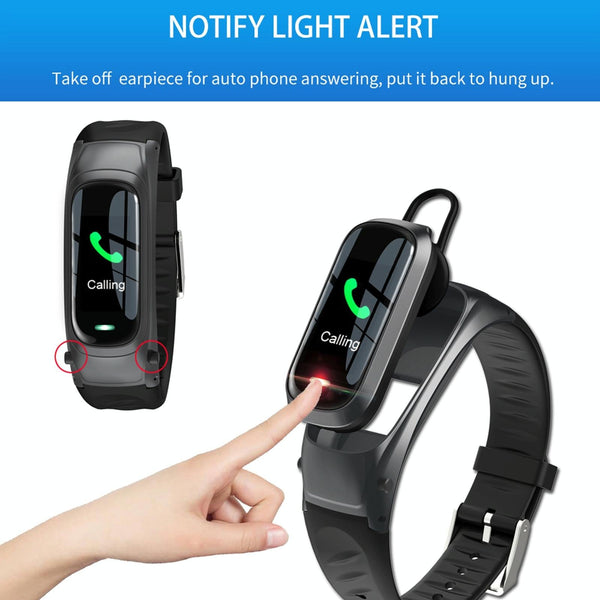 Smart Bracelet With Ai Voice Sleep Heart Rate Monitoring Call Rejection Black Smart Watches