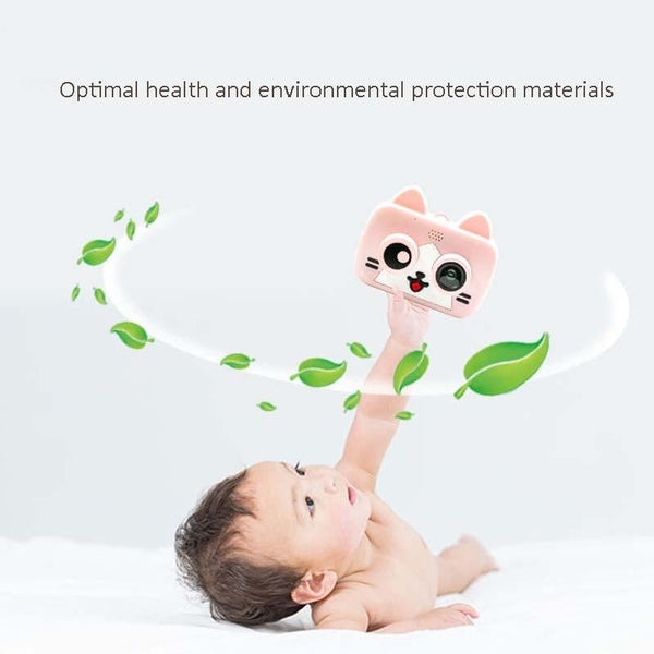 2.0 Hd Screen Wifi Children's Digital Camera With 12Mp Cartoon Design And Fun Photography Pink Digital Cameras