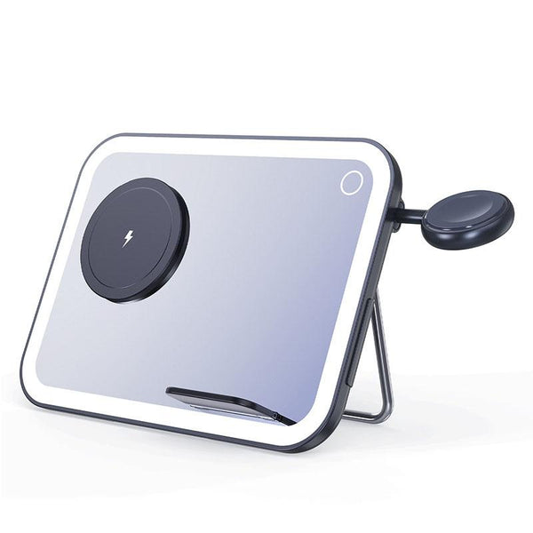 15W 3 In Magnetic Led Makeup Mirror Charger White Chargers & Cradles