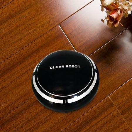 Intelligent 2 In 1 Rechargeable Floor Sweeping Robot Vacuum Black Vacuum Cleaners