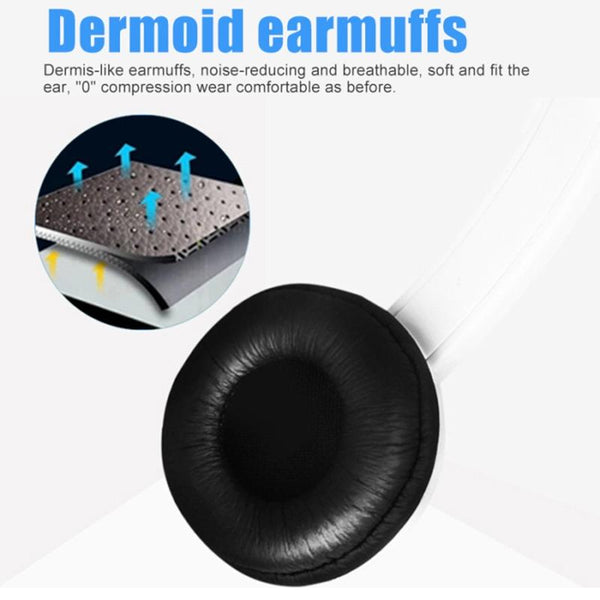 Head Mounted Children's Learning Headset With Mic 1.8M Cable 3.5Mm White Headsets