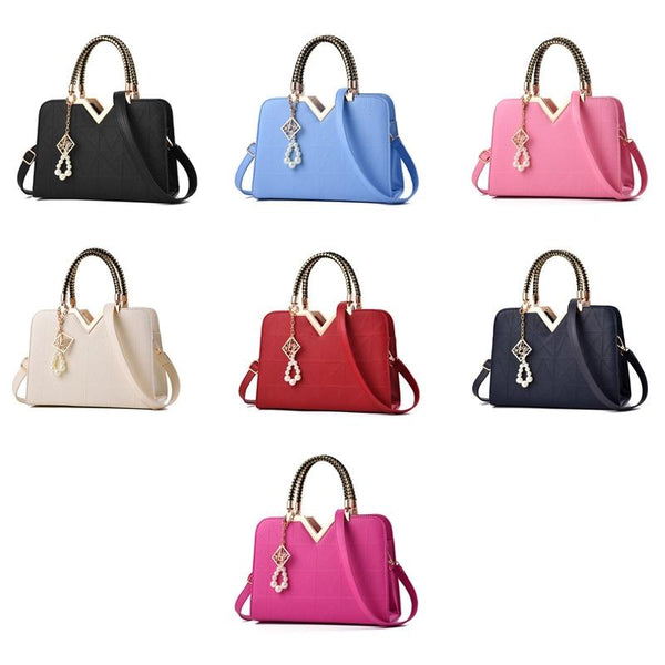 Women Zipper Shoulder Bag With Phone Pocket And Crossbody Strap Black Women's Bags & Handbags