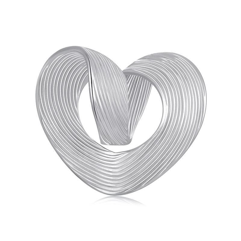 925 Sterling Silver Romantic Heart Diy Beads & Platinum Craft Beads
