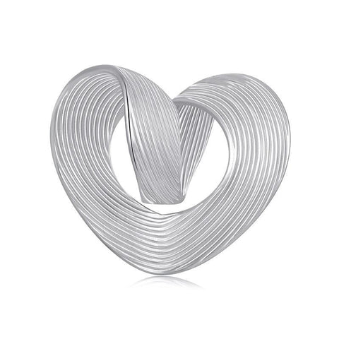 925 Sterling Silver Romantic Heart Diy Beads & Platinum Craft Beads