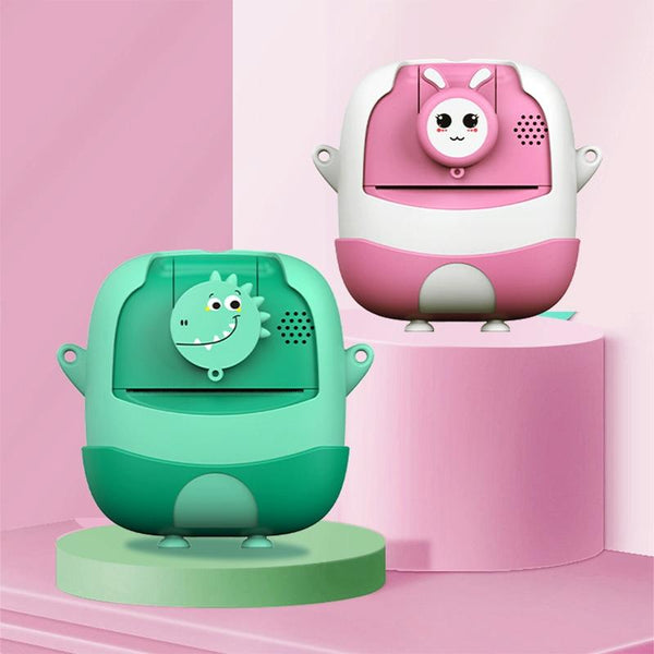 720P Hd Reversible Mini Digital Camera For Children Cartoon Print_Pink Digital Cameras