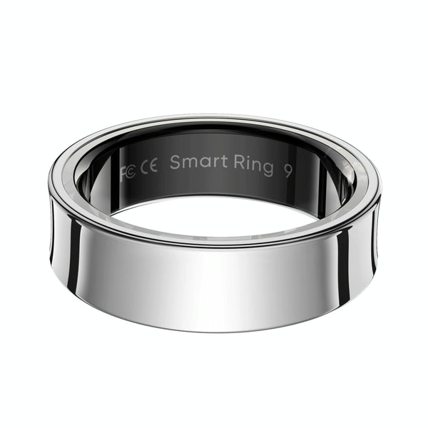 Smart Ring With Heart Rate Blood Oxygen Sleep Monitoring & Sports Modes Size 13 Black Activity Trackers