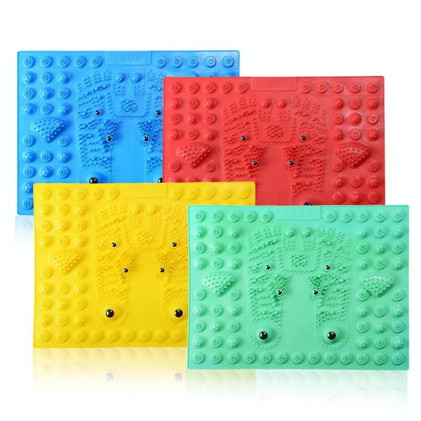 Foot Magnetic Therapy Massage Pad Toe Pressing Board Blue Massagers