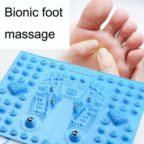 Foot Magnetic Therapy Massage Pad Toe Pressing Board Blue Massagers