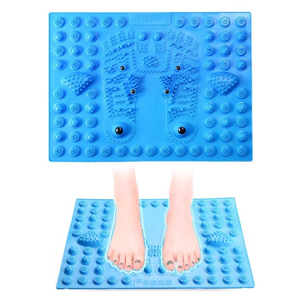 Foot Magnetic Therapy Massage Pad Toe Pressing Board Blue Massagers