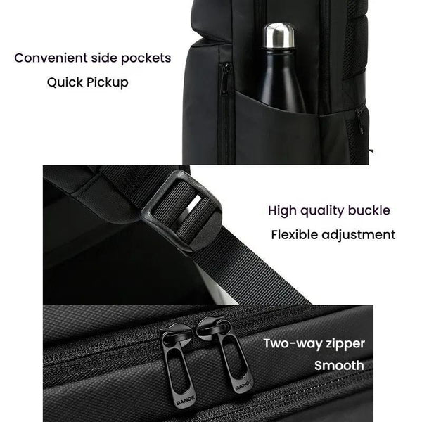 Large Capacity Business Shoulder Bag For Men Gray Bags