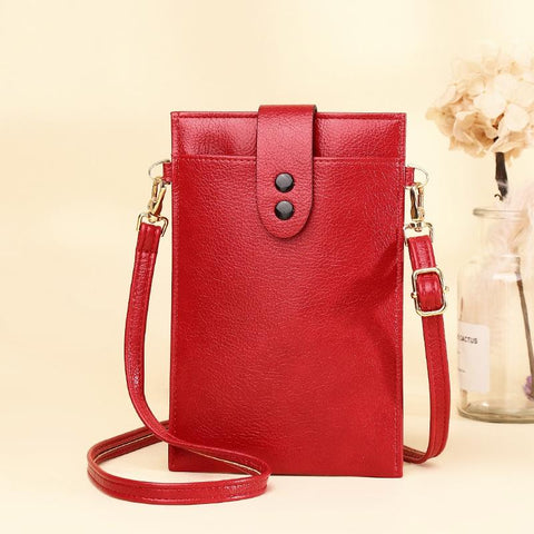 Retro Mini Shoulder Bag For Casual Cross Body Use Red Women's Bags & Handbags