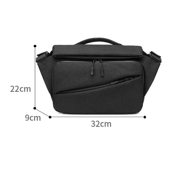 Waterproof Men Messenger Bag With Usb Charging Port Multifunctional Design Dark Blue Bags