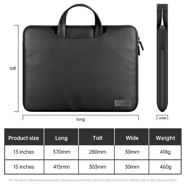 13 / 14 Inch Waterproof Pu Laptop Inner Bag Brown Laptop Cases & Bags