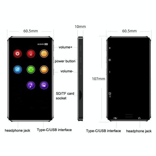 Touch Screen Mini Tablet With Wifi Bluetooth Mp3 / Mp4 Mp5 Tf 0Gb 1G Ddr + 8G Flash Ipods & Mp3 Players