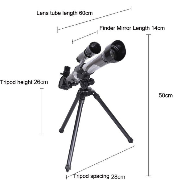 20X 40X Hd Astronomical Telescope With Multi Eyepiece Show Model Telescopes