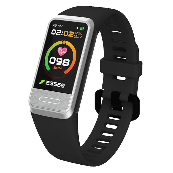 Smart Blood Glucose Sleep Tracker Tft Hd Display Black Activity Trackers