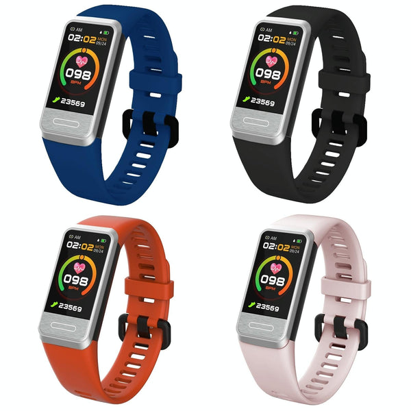 Smart Blood Glucose Sleep Tracker Tft Hd Display Black Activity Trackers