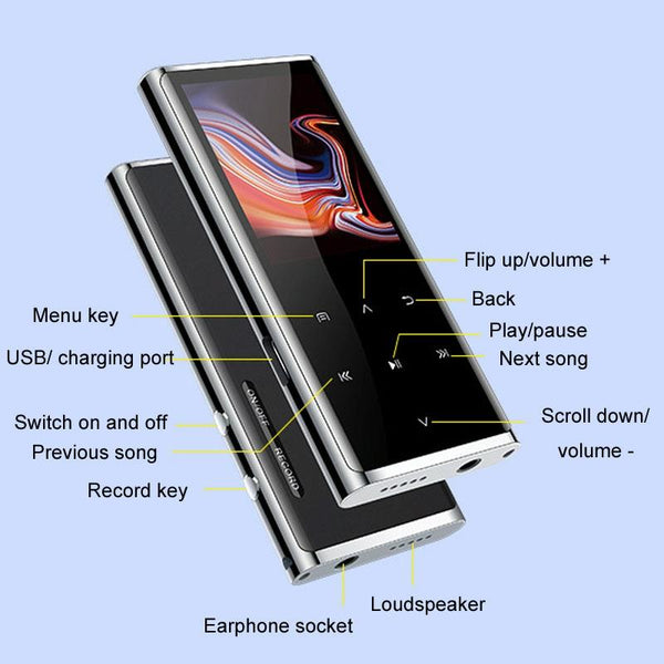 16Gb Bluetooth Mp3 / Mp4 Player With E Book Recorder 4Gb Ipods & Mp3 Players