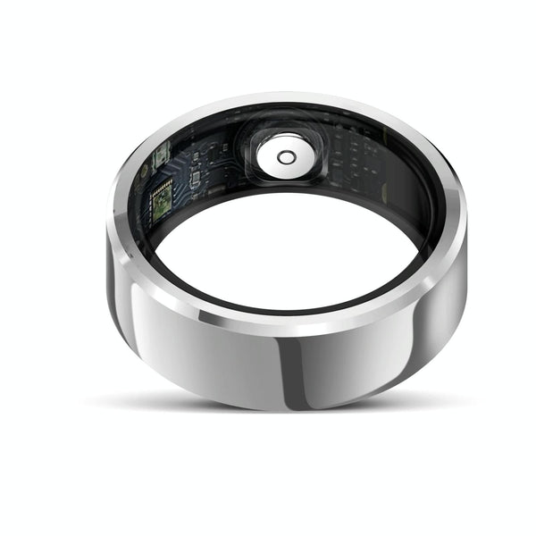 Smart Ring With Heart Rate Blood Oxygen And Sleep Monitoring Size 11 Black Activity Trackers