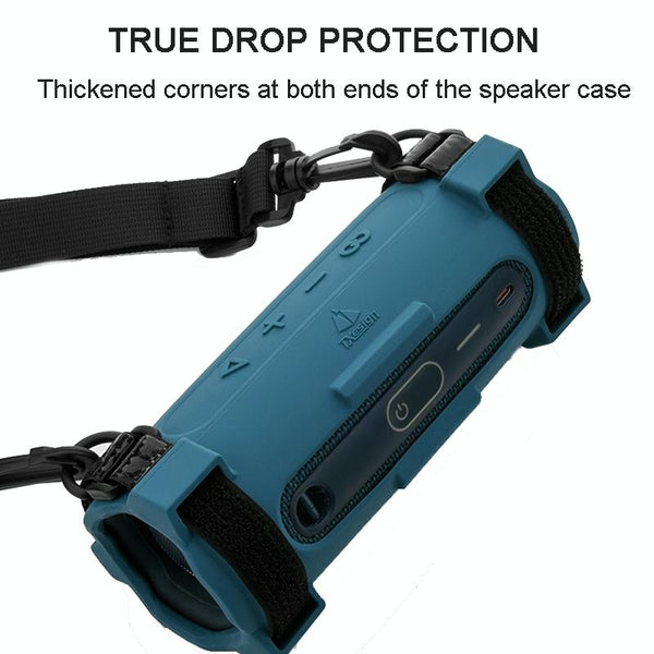 Jbl Flip 6 Bag With Shoulder Strap Silicone Case For Travel Black Cases Covers & Skins