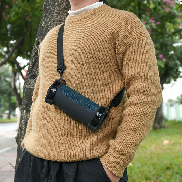 Jbl Flip 6 Bag With Shoulder Strap Silicone Case For Travel Black Cases Covers & Skins