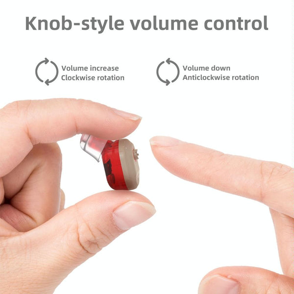 Mini In Ear Hearing Aid Usb Charging Red / Blue Other Health Care