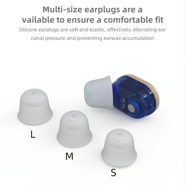 Mini In Ear Hearing Aid Usb Charging Red / Blue Other Health Care