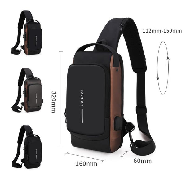 Waterproof Anti Theft Chest Bag For Men Bags