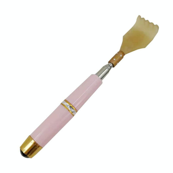 Retractable Back Scratcher With Magnetic Tickler Brown Other Massage