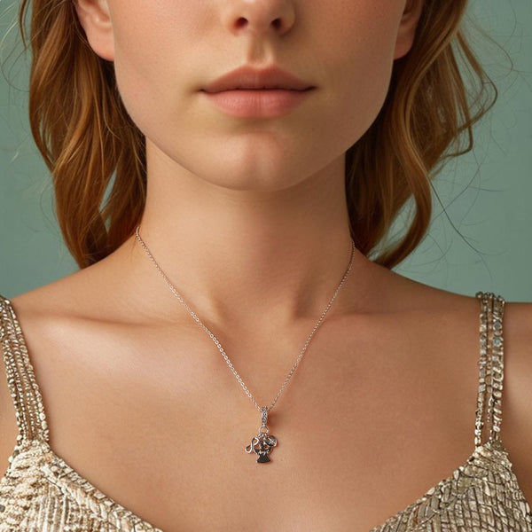 925 Sterling Silver Guardian Angel Good Luck Pendant Charms & Pendants