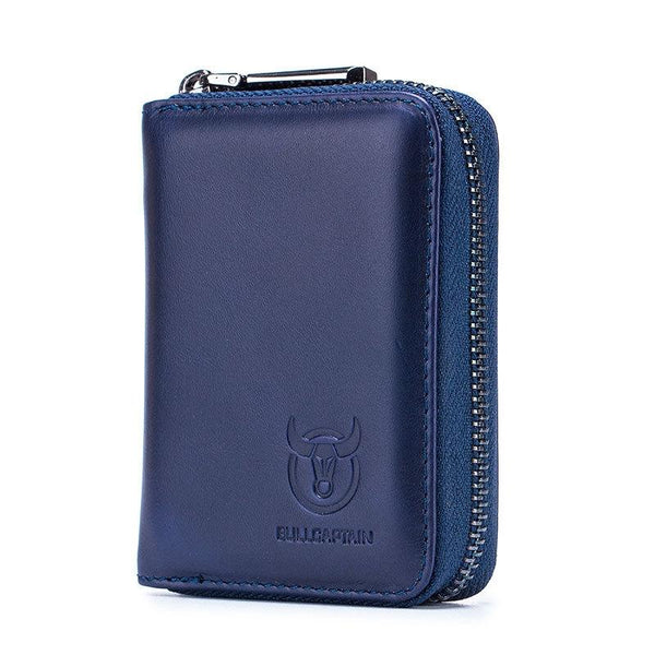 Men's Leather Card Holder Casual Driver License Wallet Black Wallets