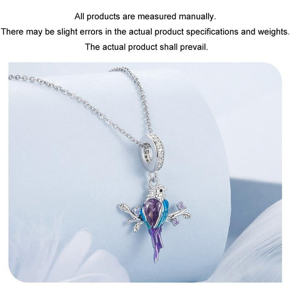 925 Sterling Silver Gradient Kingfisher Pendant In Charms & Pendants
