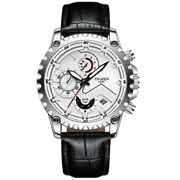 Stainless Steel Waterproof Men Sports Watch Black Surface Watches