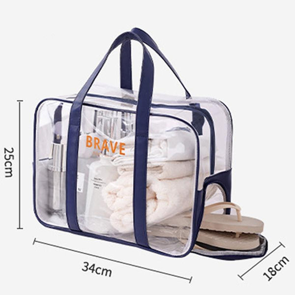 Waterproof Sports Tote For Toiletries & Makeup Orange Makeup Bags & Cases