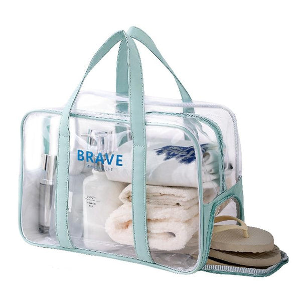 Waterproof Sports Tote For Toiletries & Makeup Orange Makeup Bags & Cases