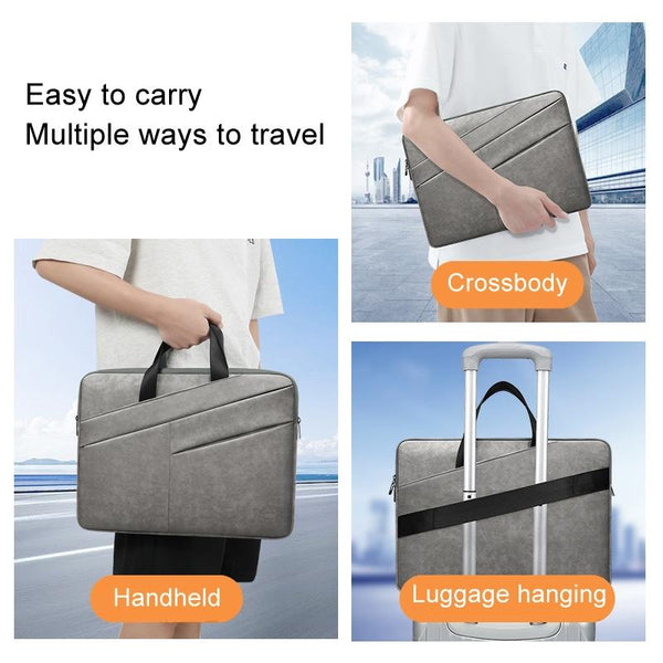 14 Inch Business Travel Bag For Notebooks Light Gray Laptop Cases & Bags