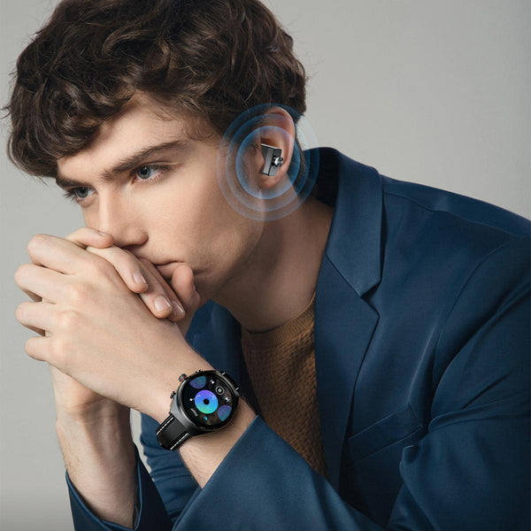 1.53 Inch Ips Screen 2 Bluetooth Earphone Smart Watch Black Smart Watches