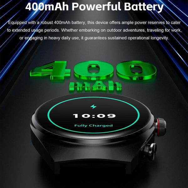 1.53 Inch Ips Screen 2 Bluetooth Earphone Smart Watch Black Smart Watches