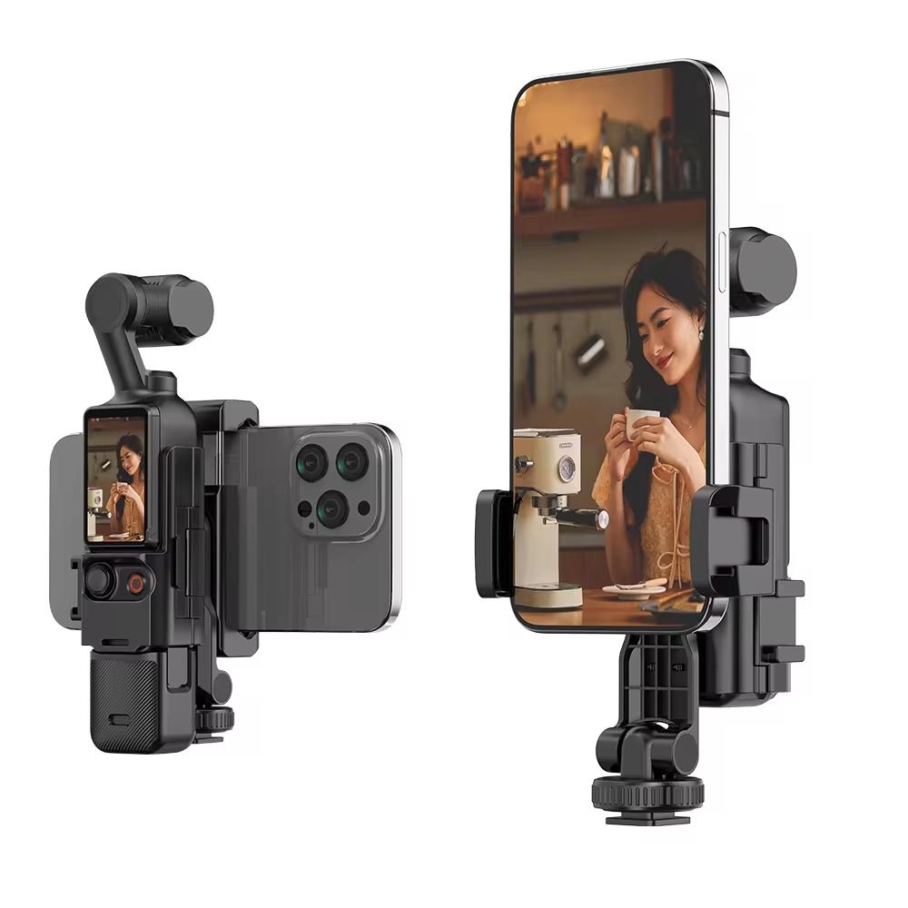 3 Cold Shoe Phone Holder For Dji Osmo Pocket Expand Bracket Black Camera Drone Accessories