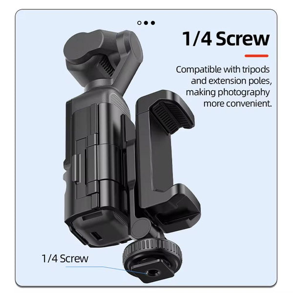 3 Cold Shoe Phone Holder For Dji Osmo Pocket Expand Bracket Black Camera Drone Accessories